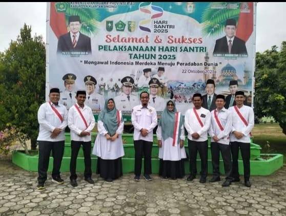KUA Sentajo Raya Meriahkan HUT Kemenag ke-80 di Aula Kemenag Kuantan Singingi