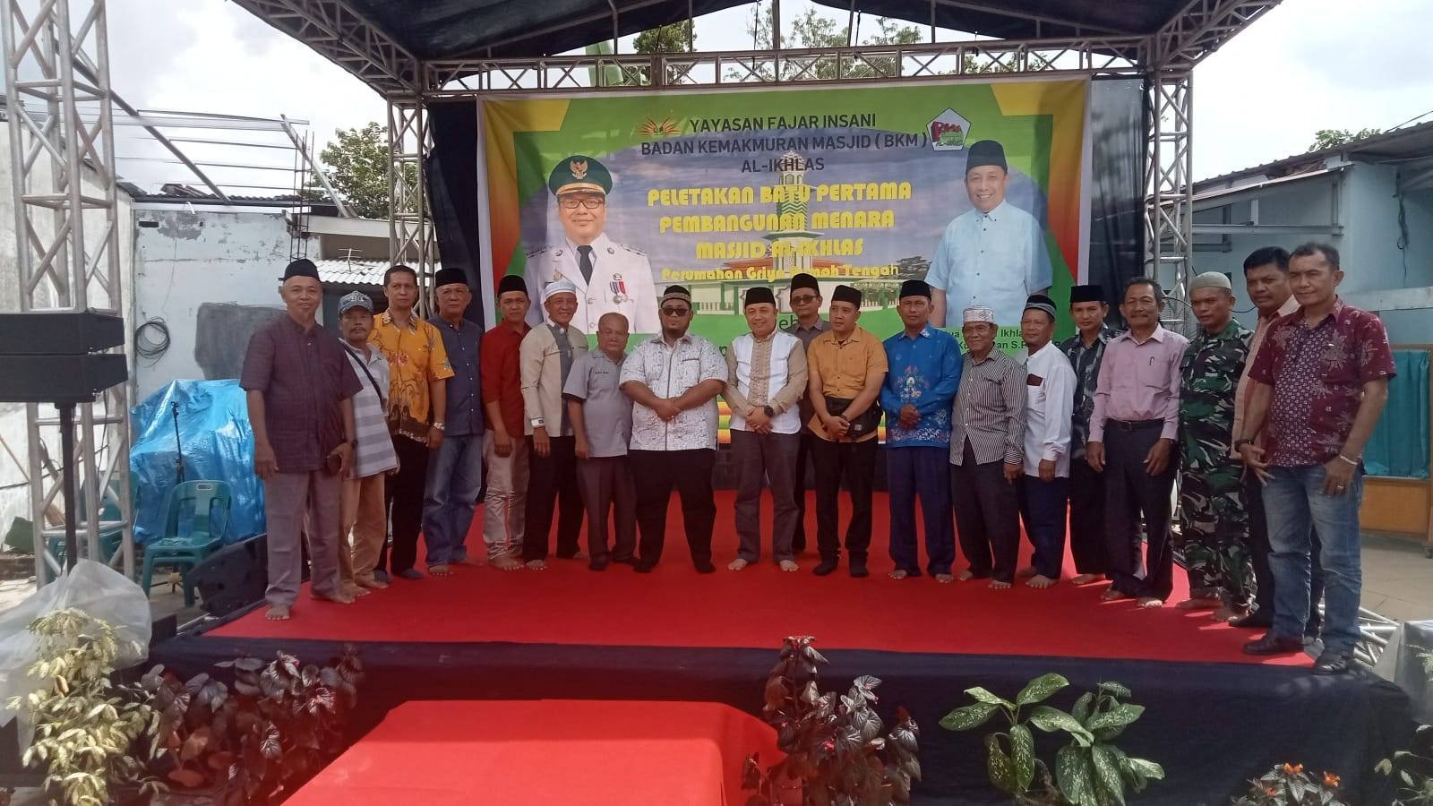 Ka. KUA Pancur Hadiri Peletakan Batu Pertama Menara Masjid Al Ikhlas Perkuat Moderasi Dan Kerukunan Umat