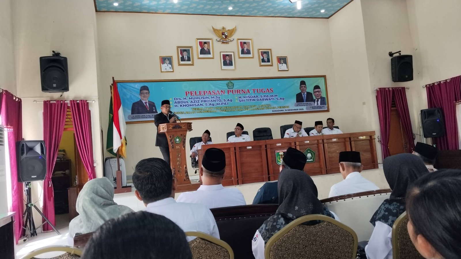 Kepala KUA Braja Selebah Hadiri Pelepasan ASN Kemenag