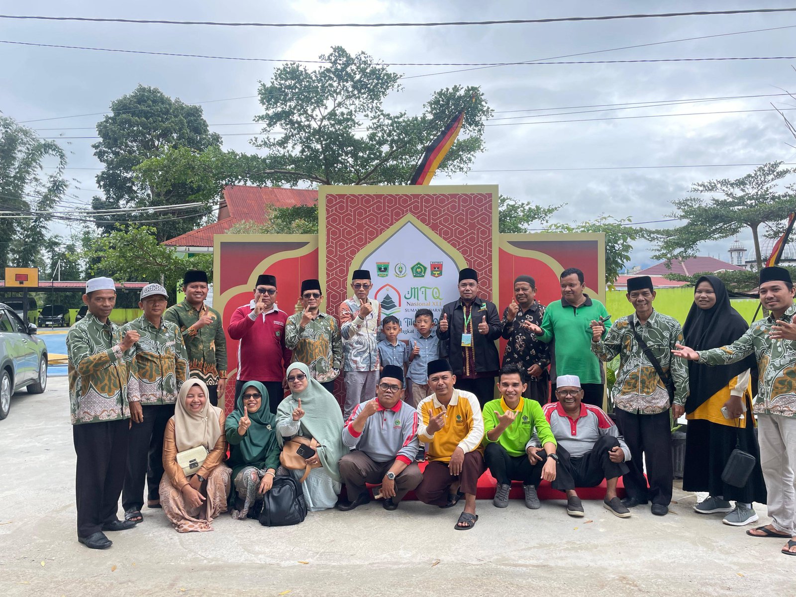 Jelang Final MTQ Nasional Provinsi Sumbar, Keluarga Besar KUA Lubuk Alung dan KUA Batang Anai Kunjungi Venue Lomba