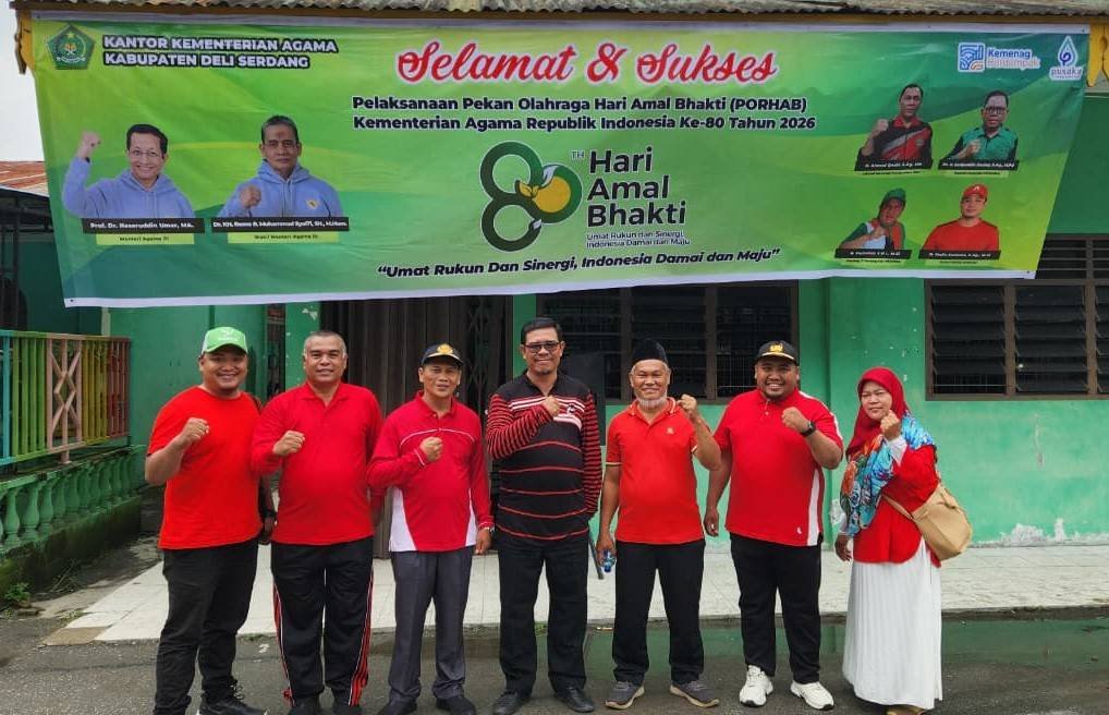Semarak PORHAB ke-80, KUA STM Hilir Ikut Meriahkan Hari Amal Bakti Kemenag Deli Serdang