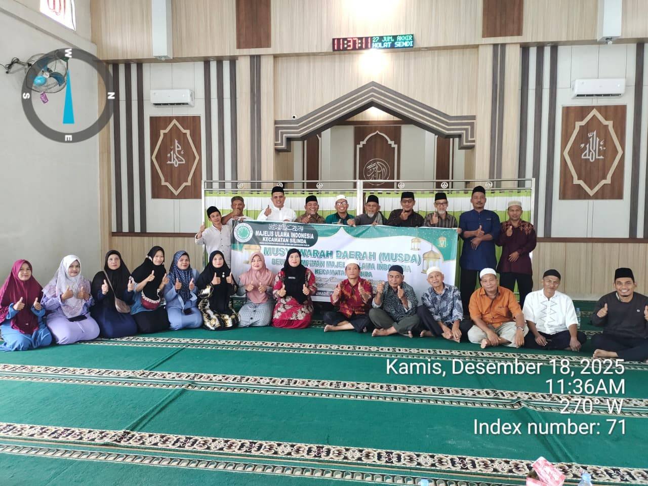 Pengukuhan MUI Kecamatan Silinda, Ka KUA : Pentingnya Kolaborasi Antara KUA dan MUI