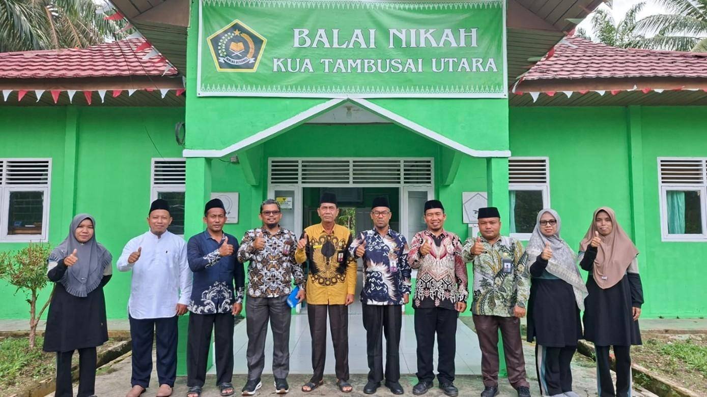 Komitmen Lingkungan Kerja Bersih, KUA Tambusai Utara Ikuti Penilaian Kemenag Asri