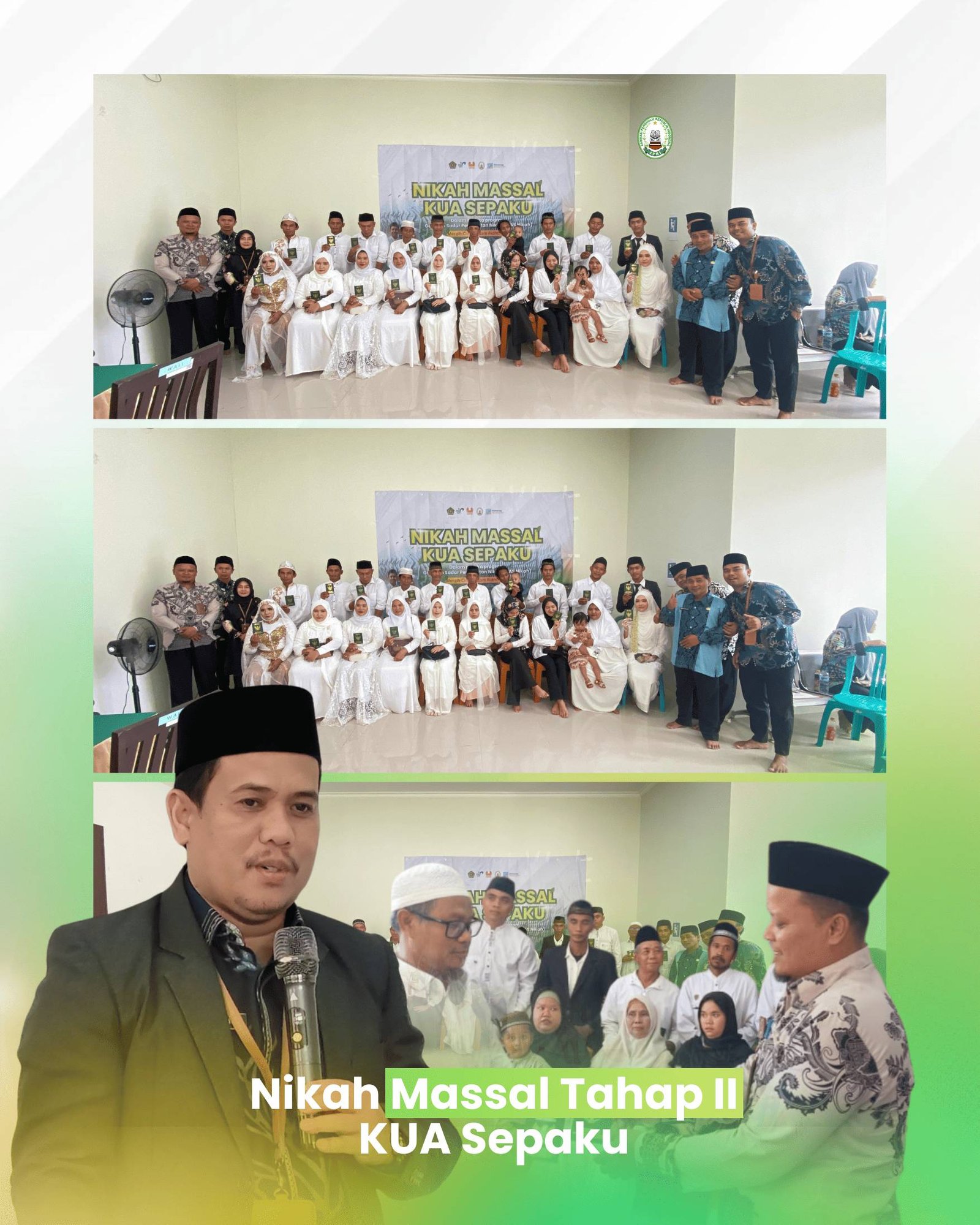 Penghulu Kuatkan Pencatatan, Tekankan Nikah Resmi tercatat melalui Nikah Massal KUA Sepaku