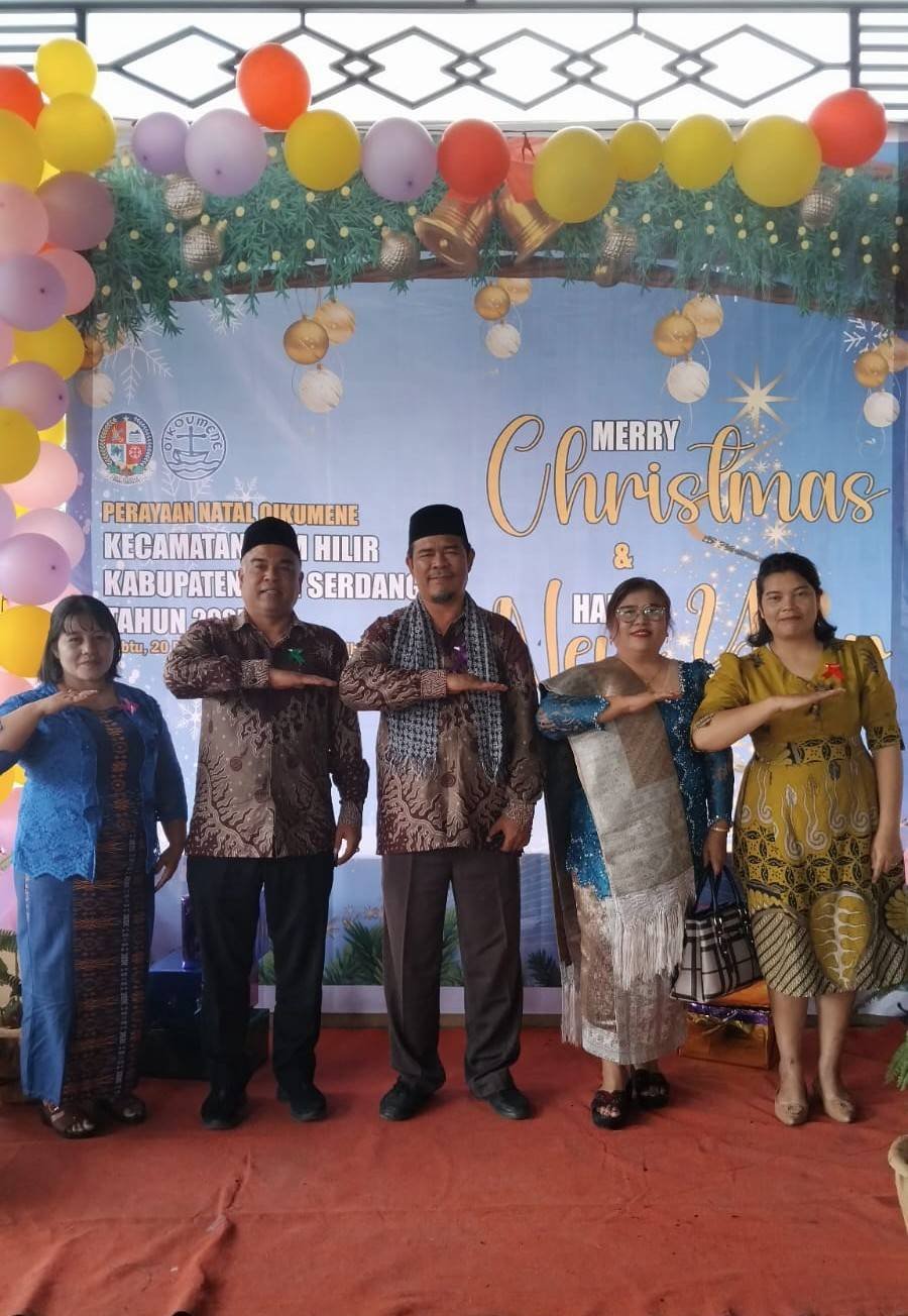 KUA STM Hilir Hadiri Natal Oikumene sebagai Wujud Penguatan Moderasi Beragama