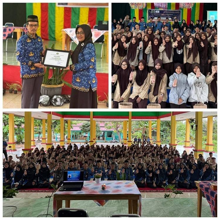 KUA Dumai Barat Gelar BRUS di SMA Binsus Kota Dumai, Kepala Sekolah Apresiasi Kegiatan