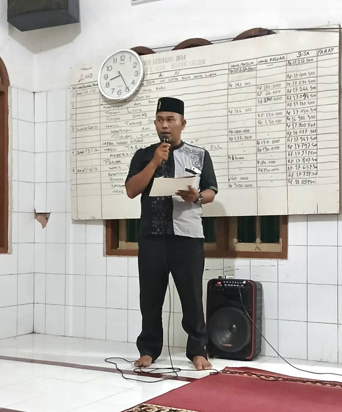 Penghulu KUA Sei Kepayang Jadi Pemateri Pelatihan Imam, Bilal, dan Khatib di Masjid Nurul Huda Kec Sei Kepayang Timur.