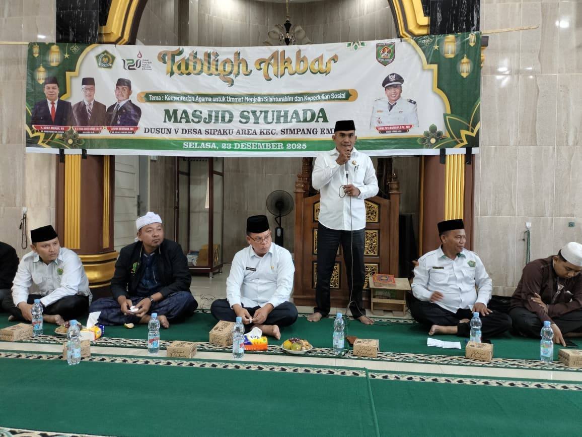 Ka KUA Simpang Empat Gelar Tablig Akbar, Momen Jaga Silahturahmi