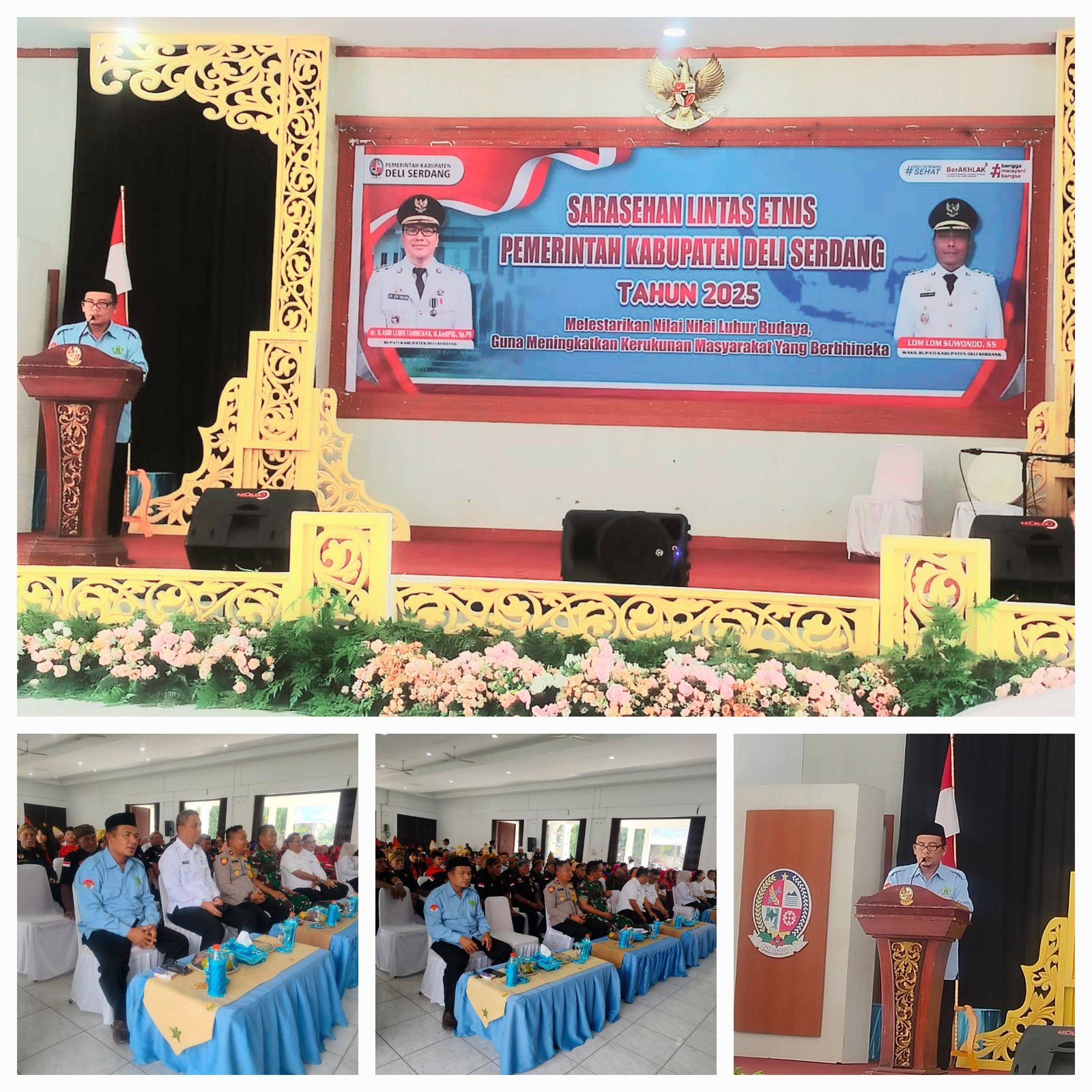 Ka. KUA Lubuk Pakam Hadiri dan Pimpin Doa arasehan Lintas Etnis Kabupaten Deli Serdang.