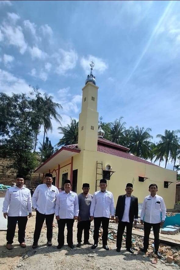 Ka KUA Tigabinanga Tinjau Progres Pembangunan Masjid Hidayatussalam Benjire Desa Kuala