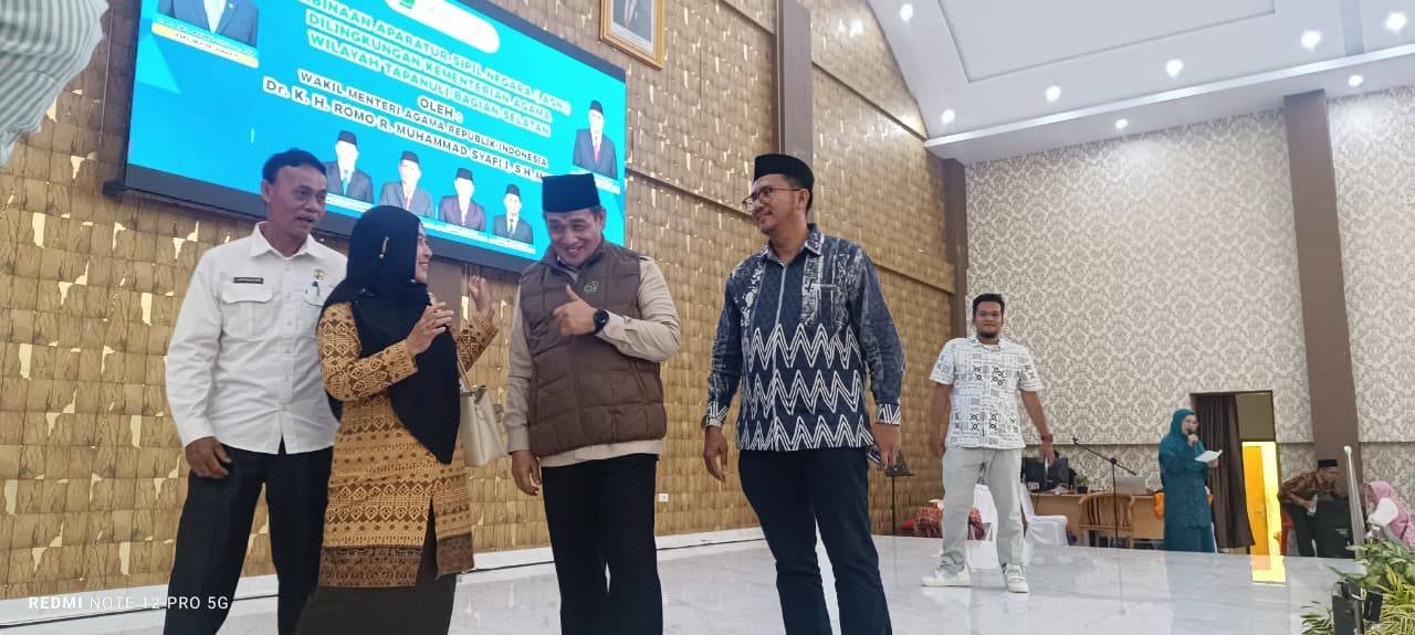 Kepala KUA Padang Sidempuan Utara Hadiri Pembinaan ASN oleh Wamenag RI