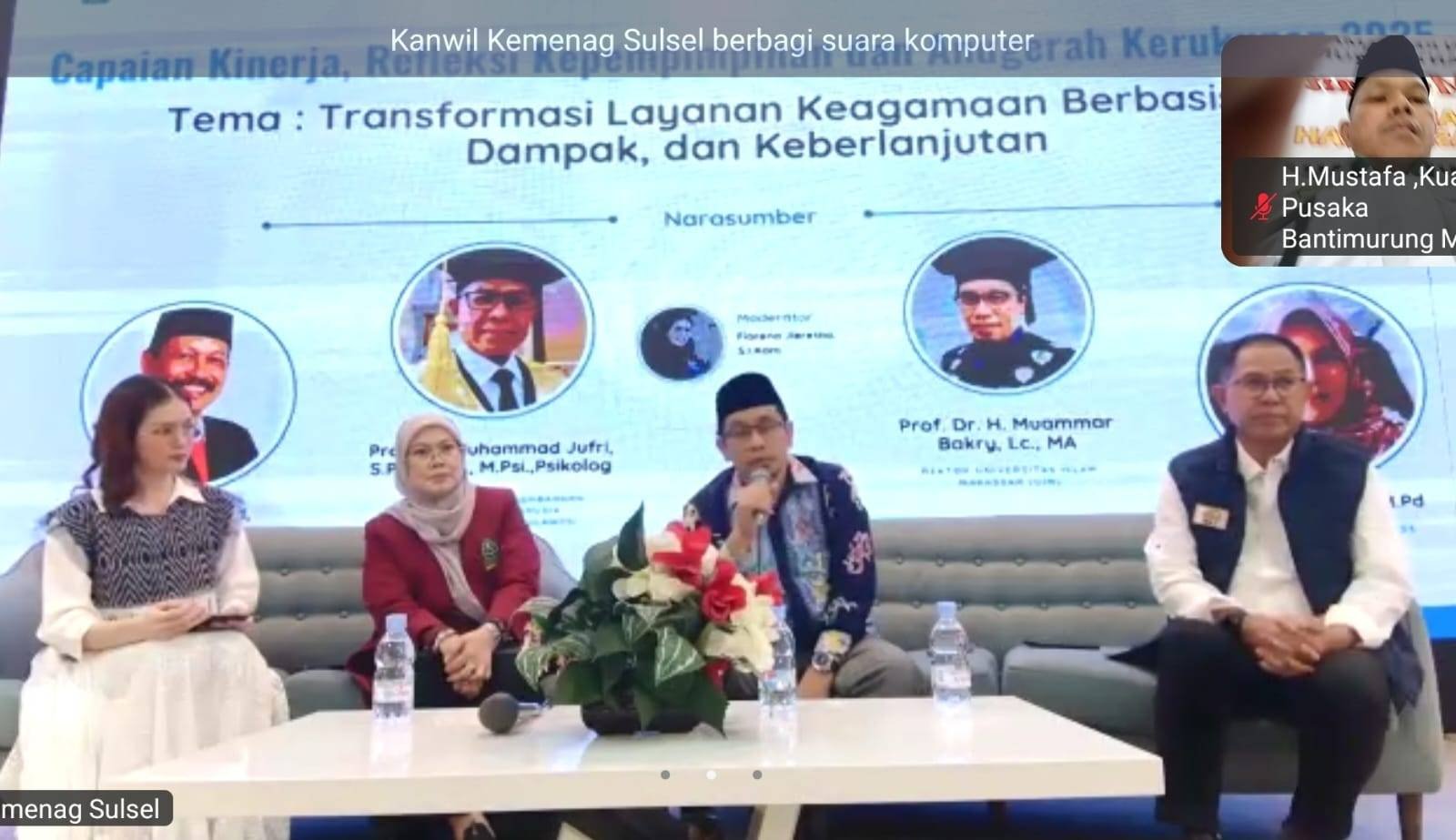 Ka KUA Pusaka Bantimurung Ikuti Zoom Meeting Bersama Kanwil Kemenag Sulsel: Capaian Kinerja, Refleksi Kepemimpinan, dan Anugerah Kerukunan 2025