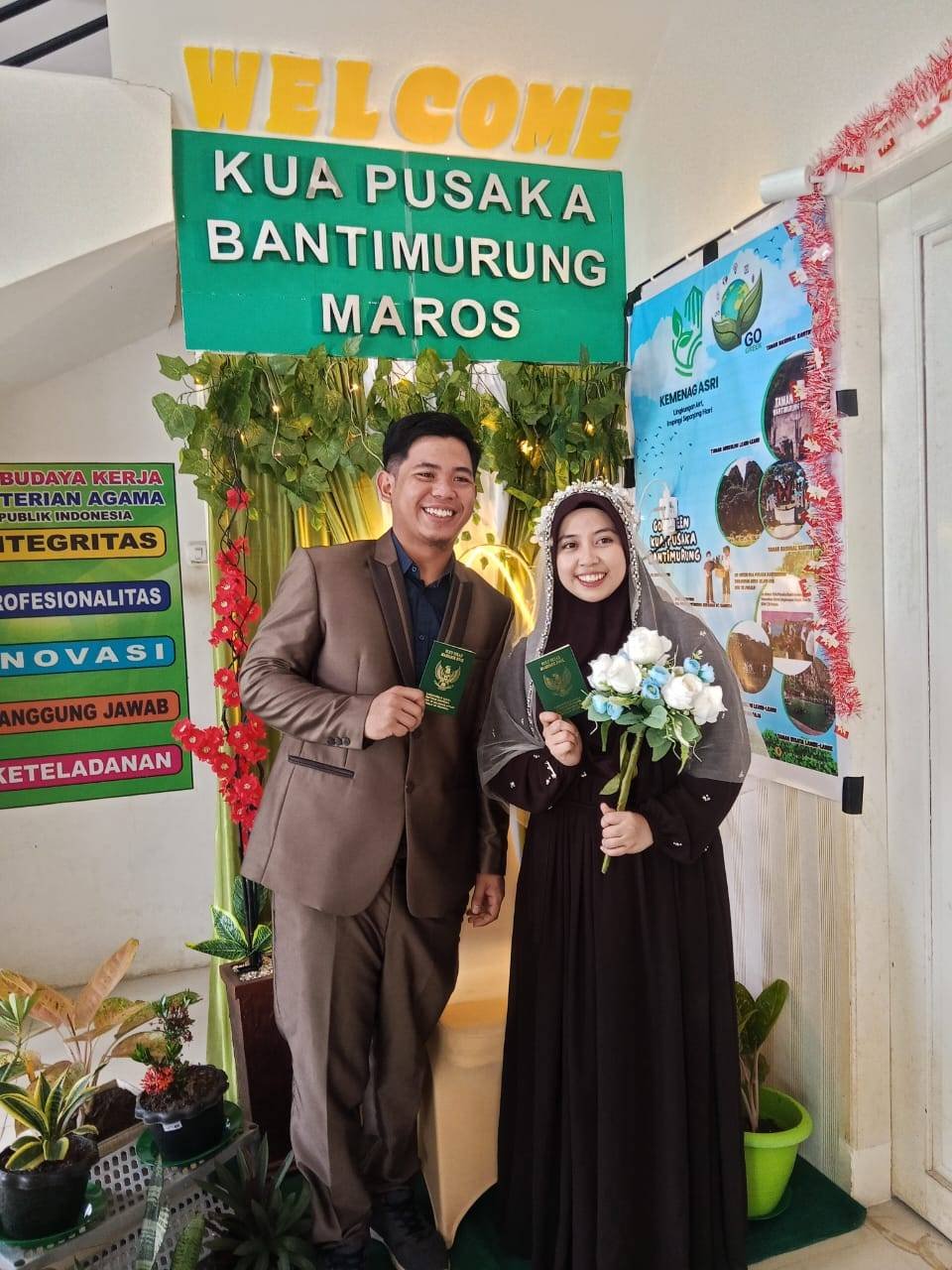 Layanan GAS Gerakan Sadar Pencatatan Nikah KUA Pusaka Bantimurung, 6 Pasang Akhirnya Sah Secara Negara