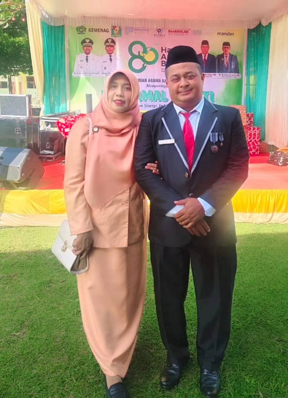 Ka. KUA Bosar Maligas Hadiri Upacara HAB Kementerian Agama RI ke-80