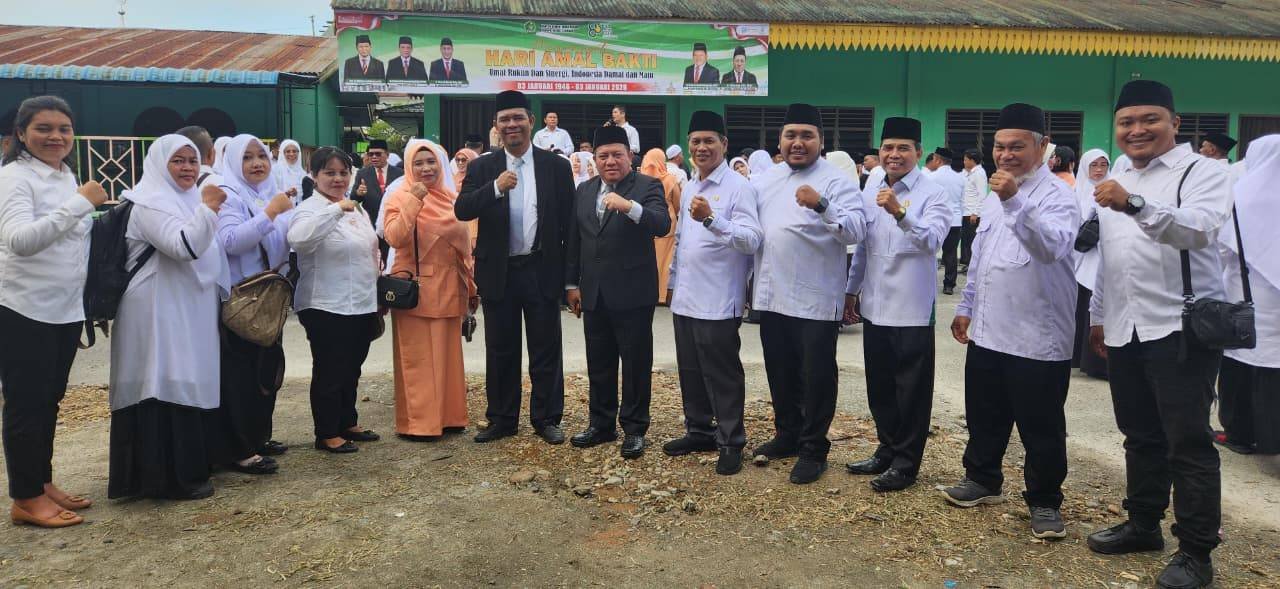 Semarak HAB Kemenag ke-80, KUA STM Hilir Hadiri Upacara Bersama Seluruh ASN Deli Serdang