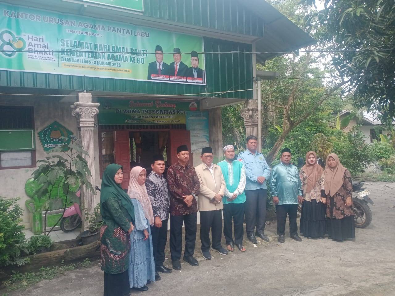 Mengawali Tahun 2026, Kakan Kemenag Deli Serdang Sidak Hari Pertama Kerja di KUA Pantai Labu