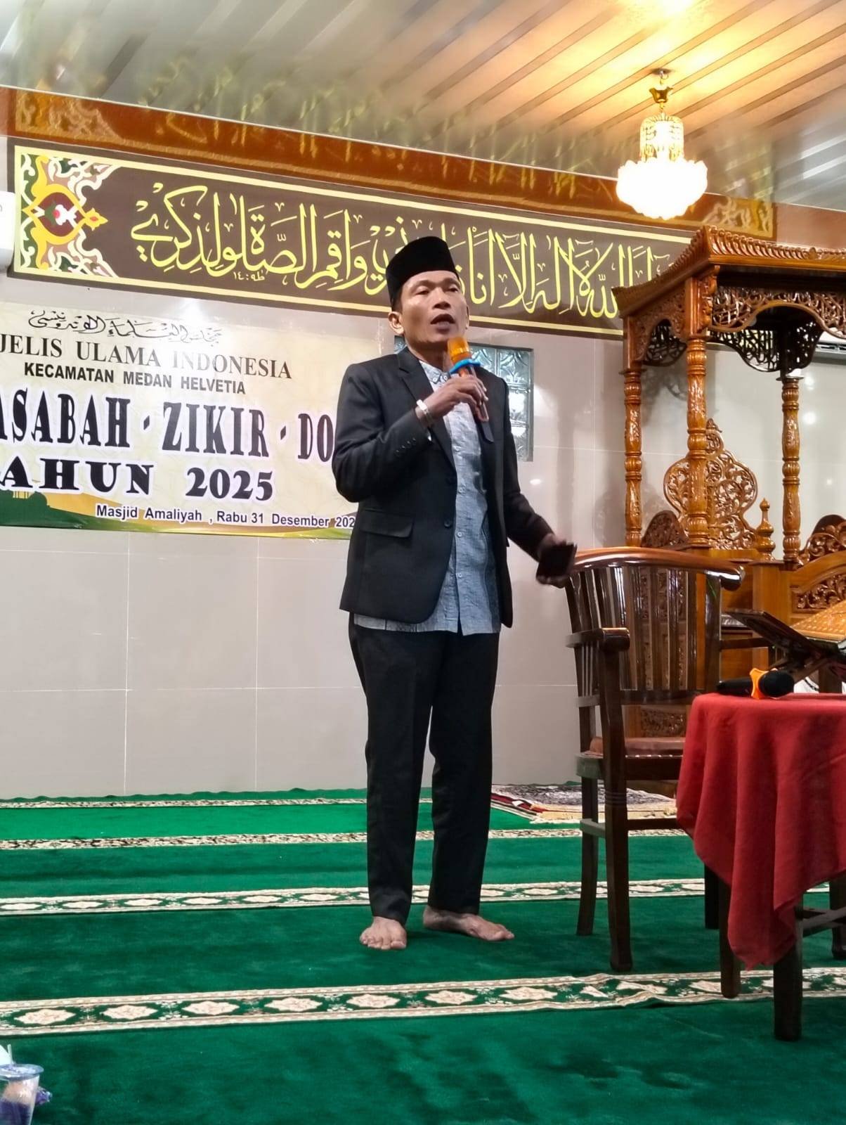 Ka KUA Medan Helvetia Hadiri Doa dan Zikir Bersama di Kecamatan Berlangsung Khitmad
