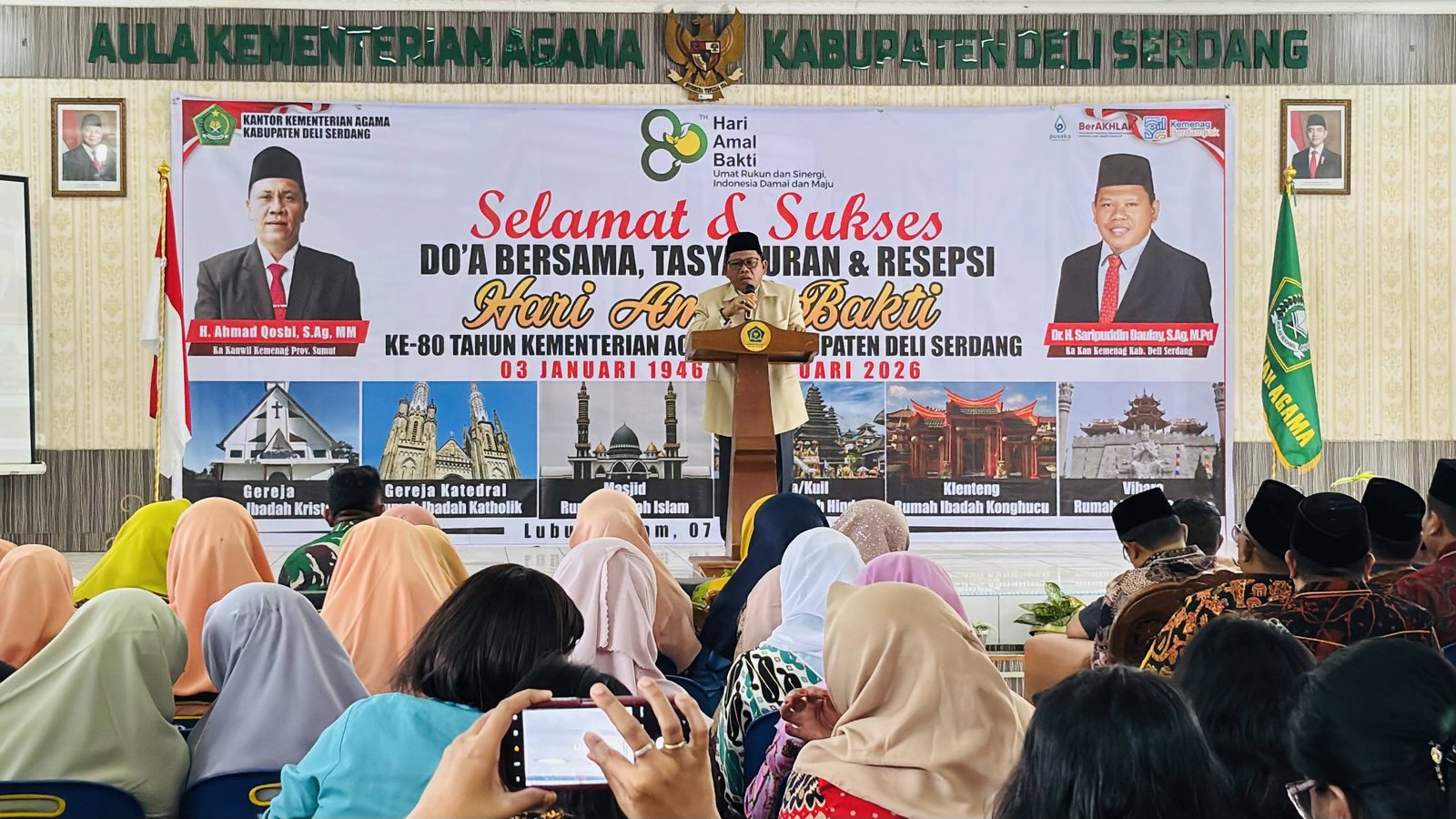 KUA Biru-Biru Hadiri Tasyakuran HAB ke-80 Kementerian Agama RI