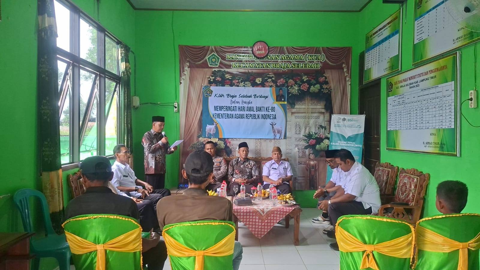 KUA Braja Selebah Berbagi Kambing HAB 80