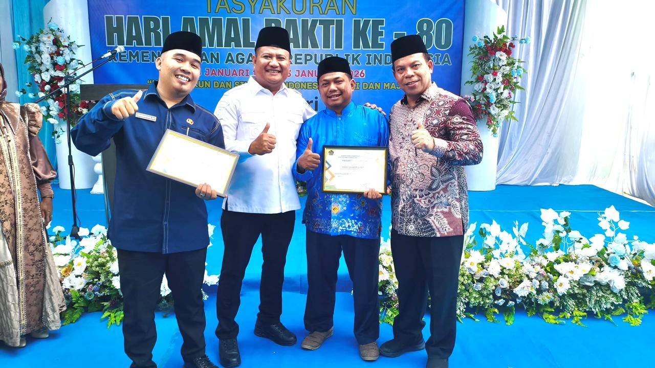 Momentum HAB ke-80 Kemenag RI, KUA Sei Kepayang Terima 2 Penghargaan dari Kemenag Asahan