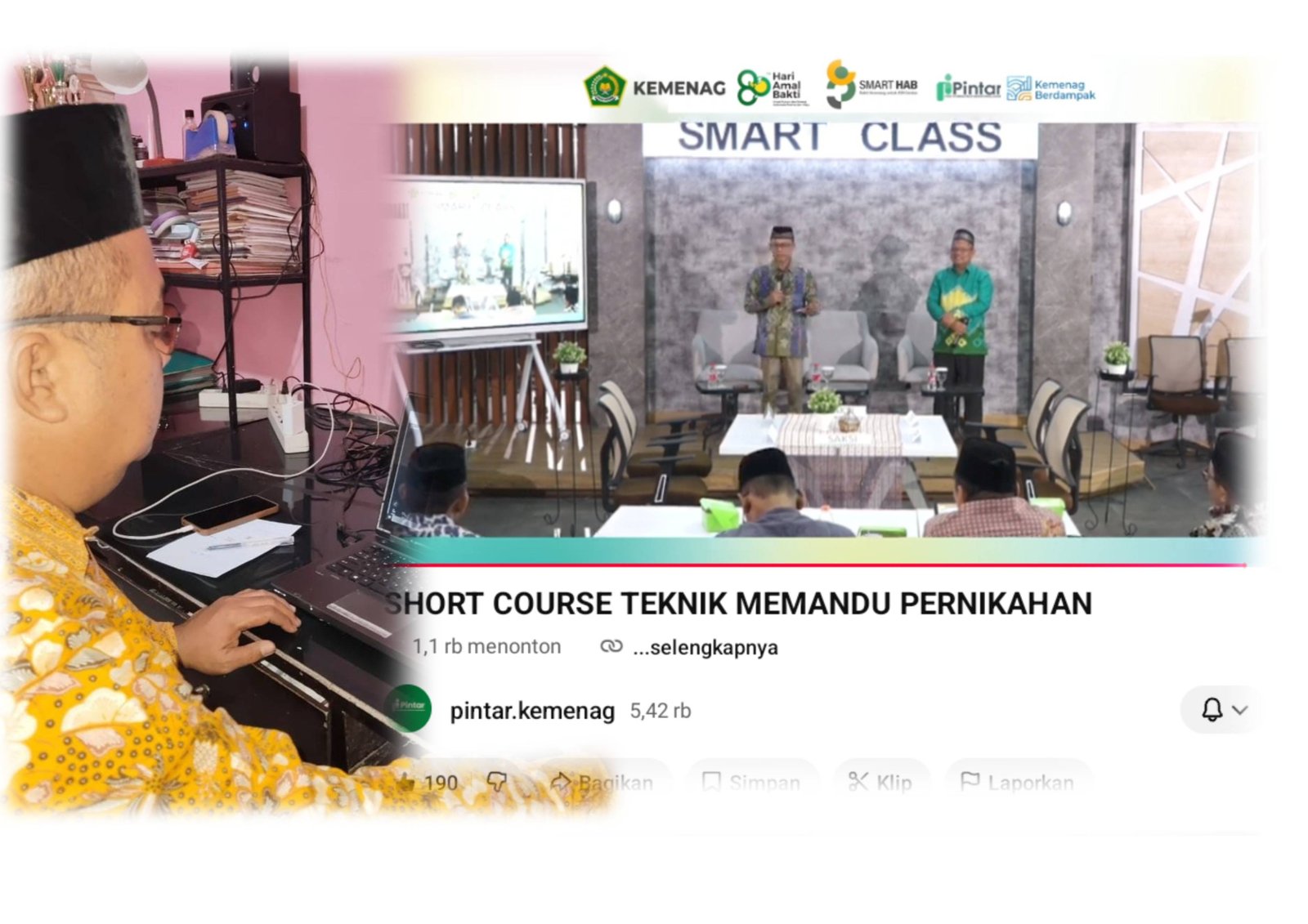 KUA Bosar Maligas Berpartisipasi dalam Pelatihan Daring Short Course Teknik Memandu Pernikahan