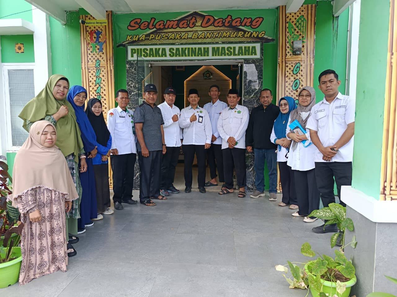 KUA Pusaka Bantimurung Terima Kunjungan Tim Kanwil Kemenag Provinsi Sulawesi Selatan dalam Rangkaian HAB ke-80
