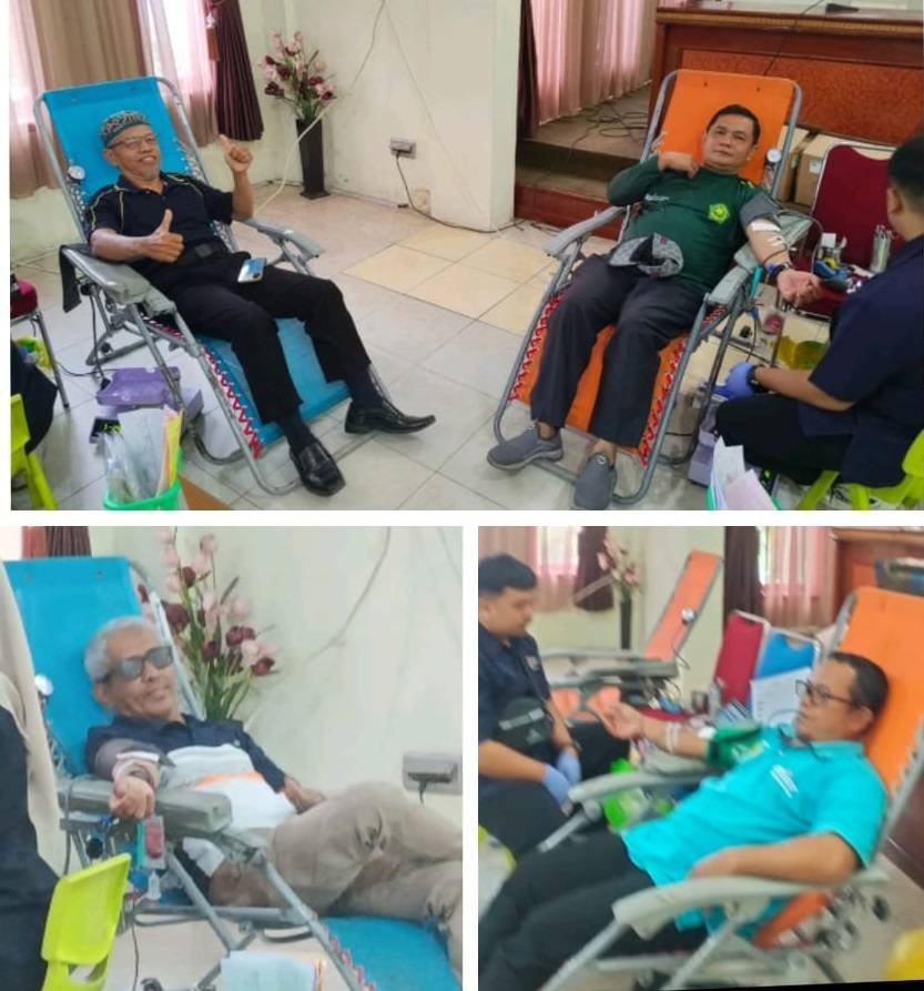 Penghulu Kota Pekanbaru Berpartisipasi Dalam Kegiatan Donor Darah  