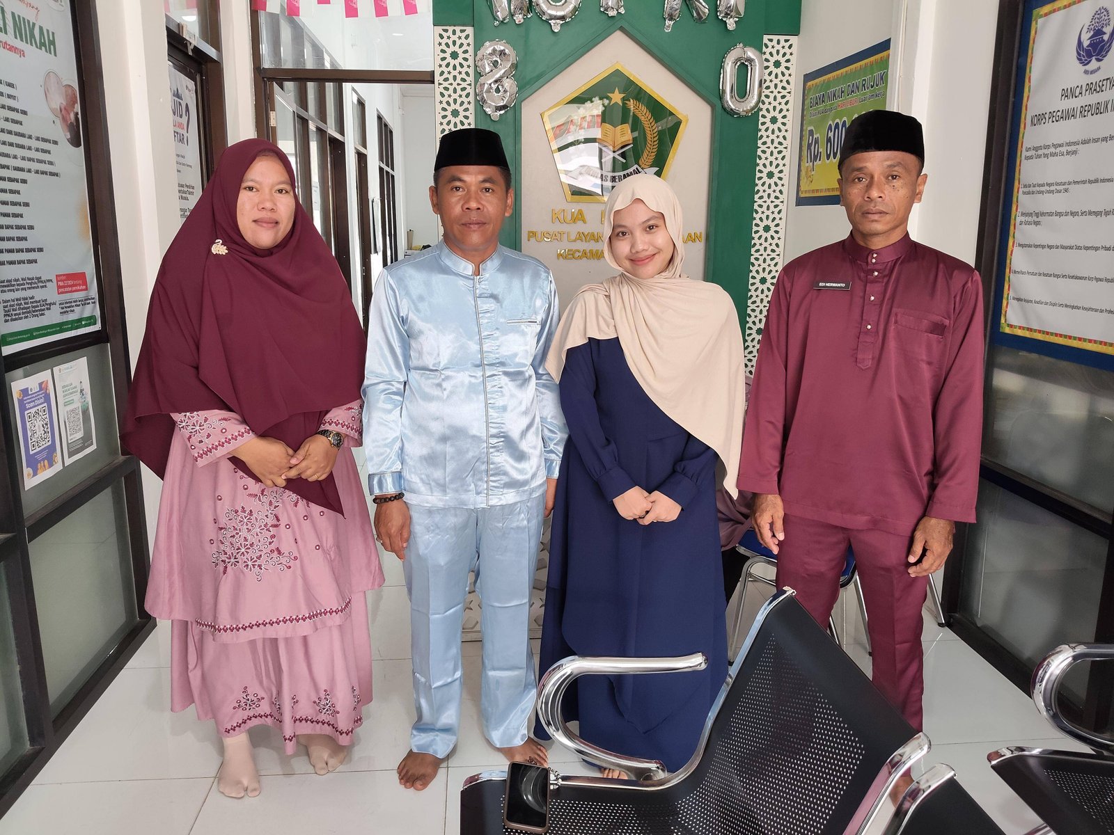 Kepala KUA Mandau Terima Mahasiswa Magang dari Universitas Negeri Padang