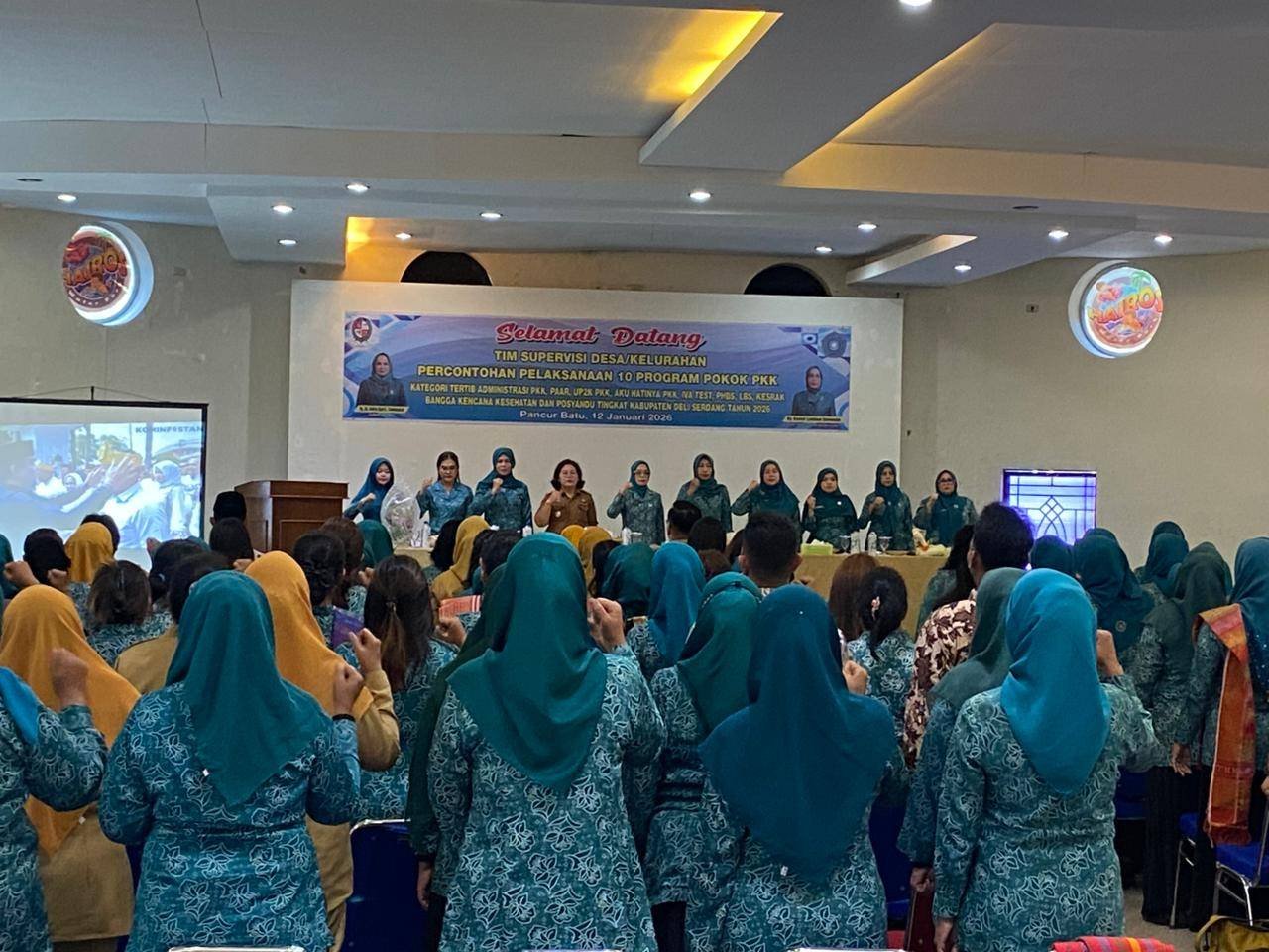 Sinergi Doa dan Aksi, Ka. KUA Pancur Batu Dukung Supervisi IVA Test PKK