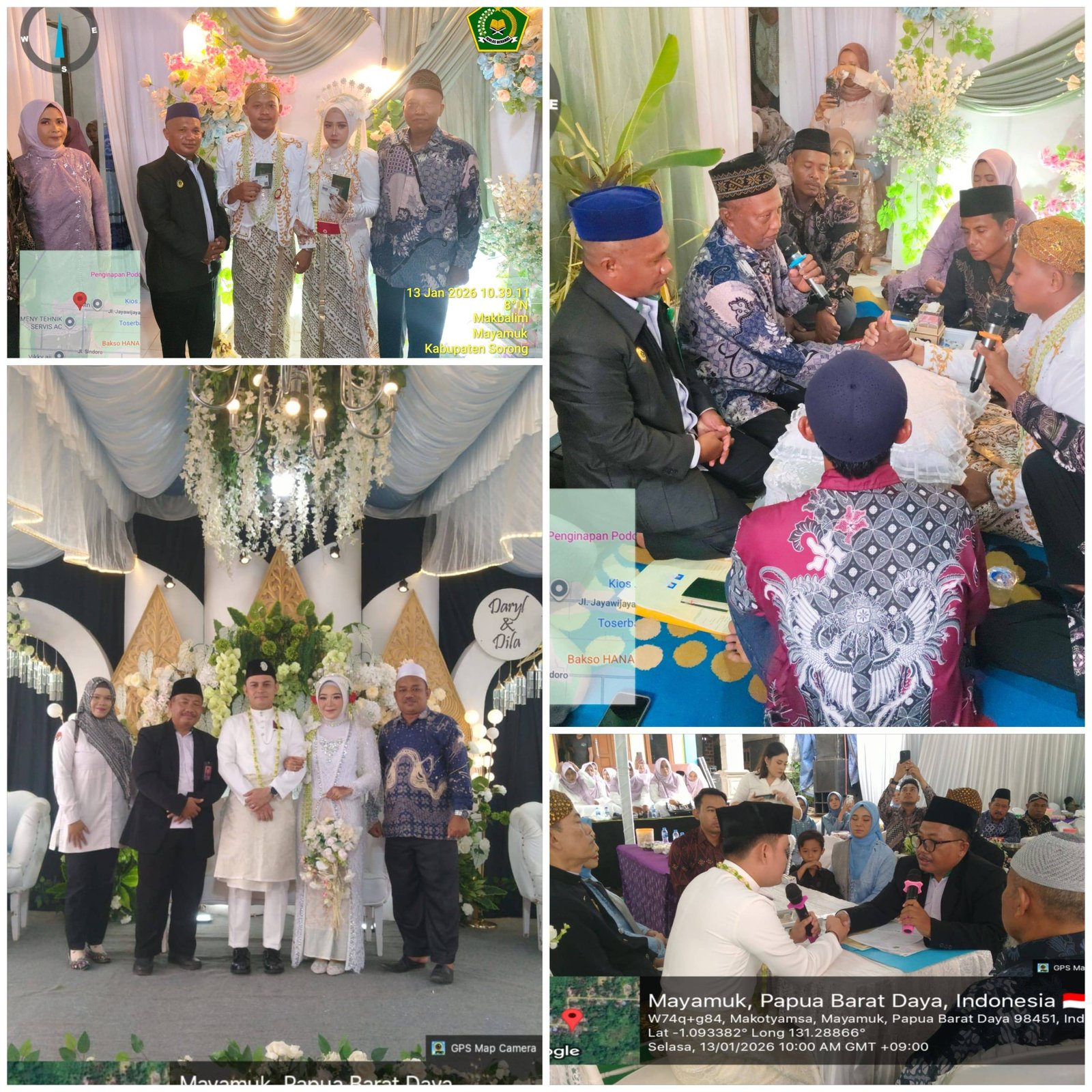 Kepala KUA dan Penghulu Mayamuk Layani Pencatatan Nikah di Dua Lokasi Berbeda Secara Bersamaan