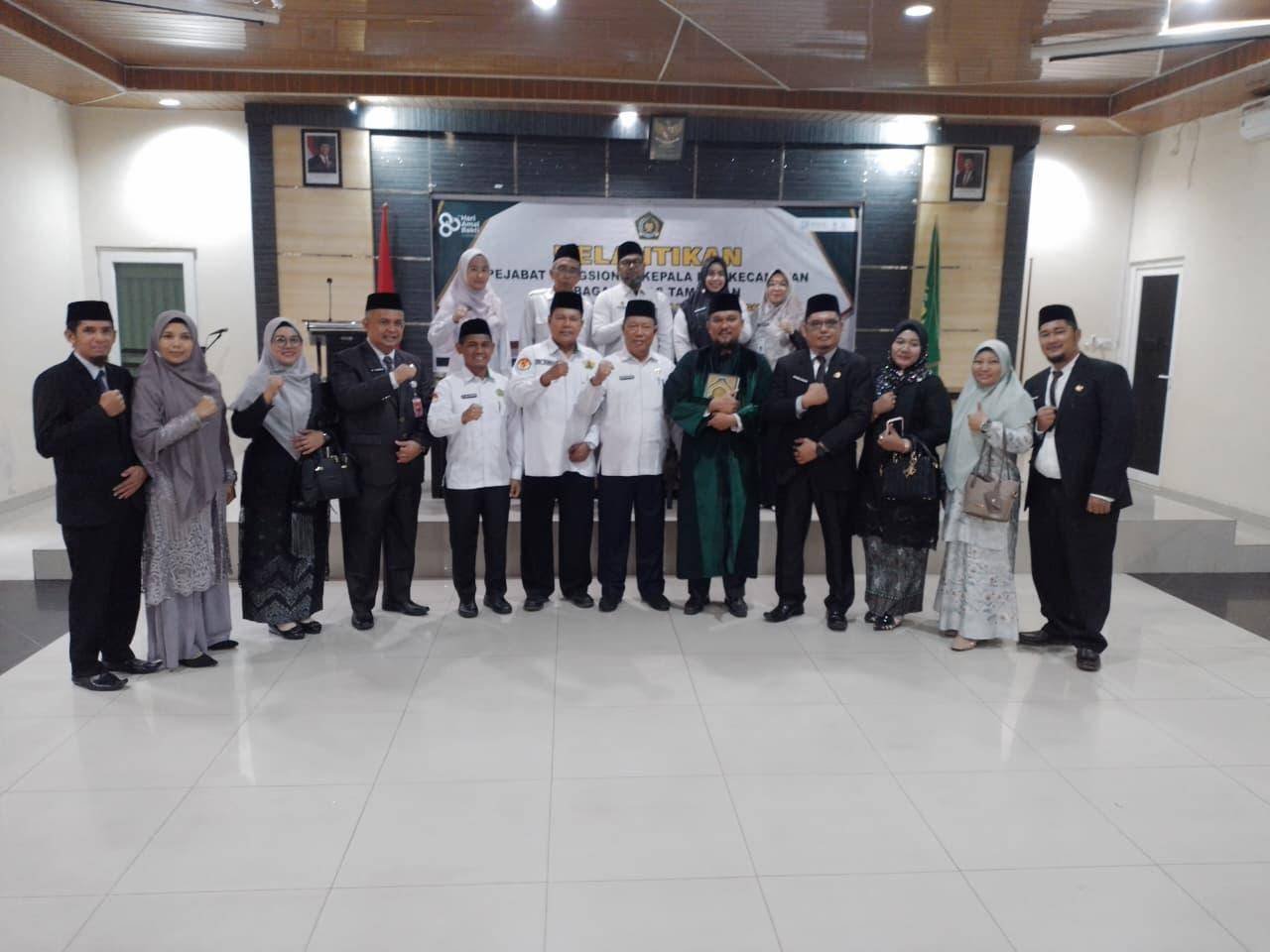 Empat Kepala KUA Baru di Kampar Resmi Dilantik