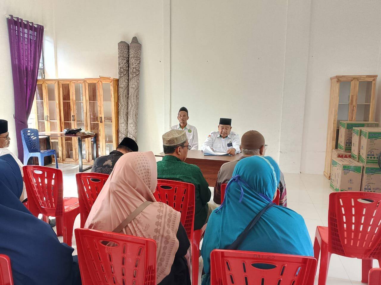 11 Calon Jemaah Ikuti Pertemuan Awal Persiapan Manasik Haji Mandiri KUA Rimba Melintang
