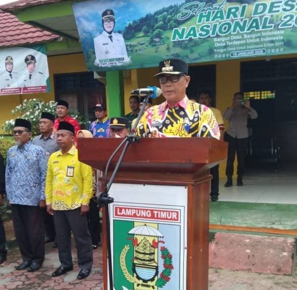 Kepala KUA Waway Karya Hadiri Apel Hari Desa Nasional