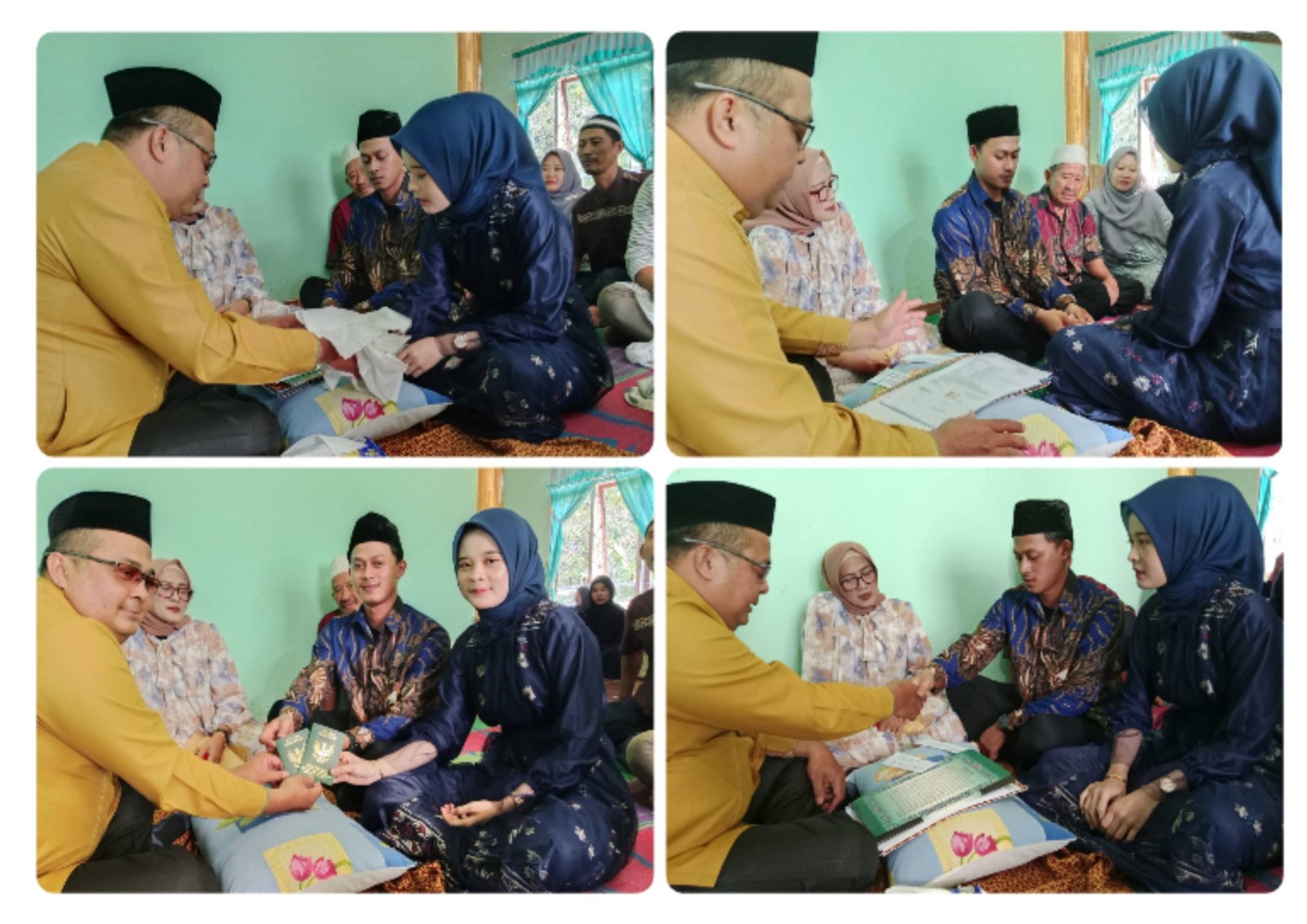 Ka. KUA Bosar Maligas Laksanakan Pencatatan Pernikahan di Nagori Pengkolan