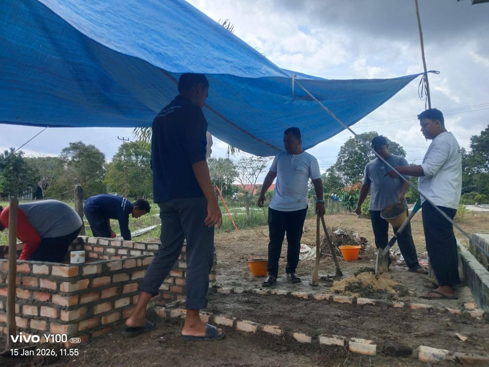 KUA Kecamatan Siak Wujudkan Ekoteologi Lewat Pembangunan Tempat Pemusnahan Sampah Terkendali