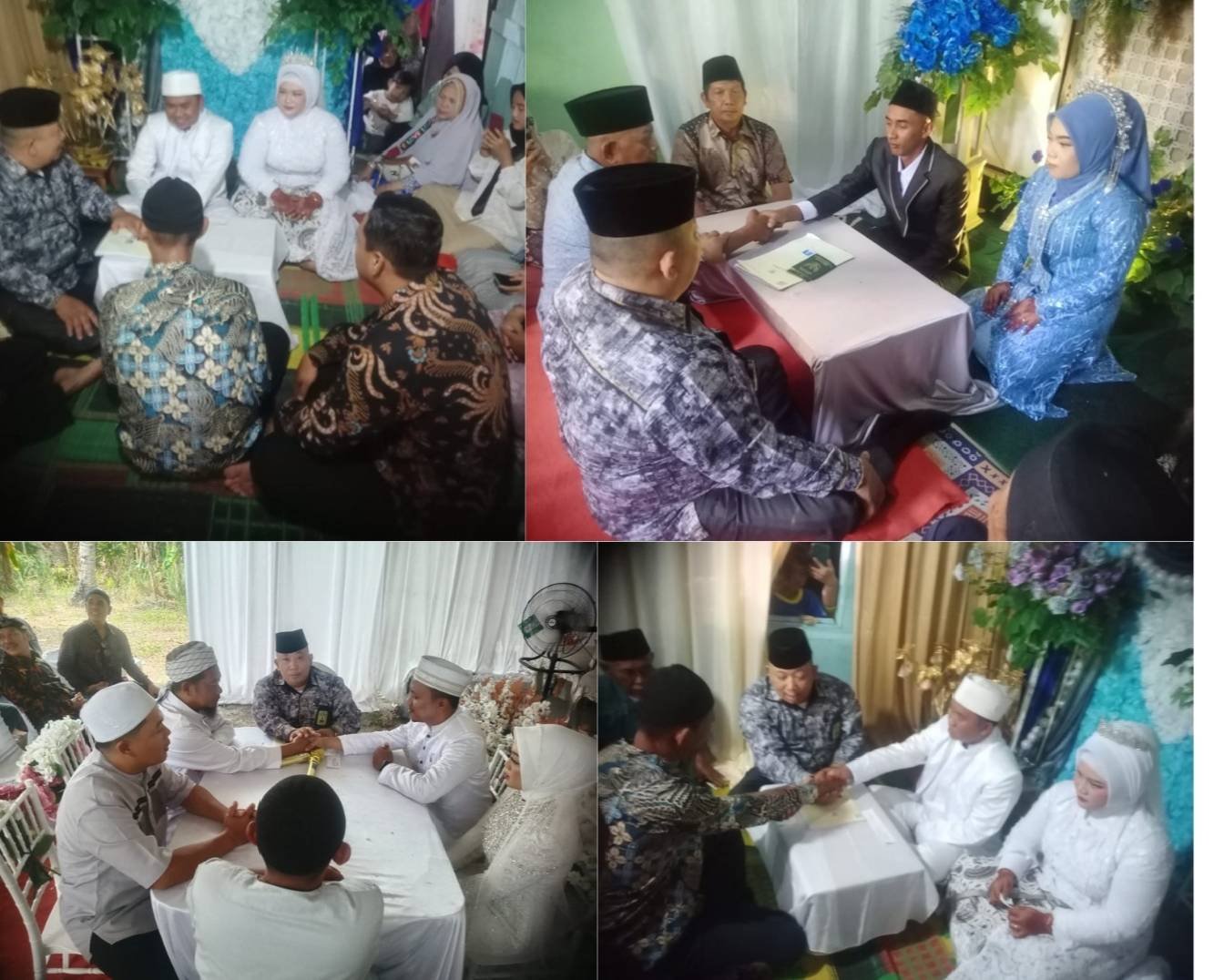 Ka. KUA Gunung Maligas Melaksanakan Pencatatan Pernikahan