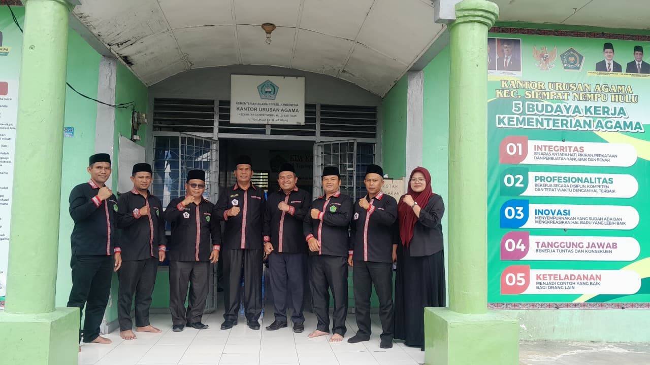 Monev Kakan Kemenag Dairi, KUA Sinehu Siap Tingkatkan Kualitas Layanan