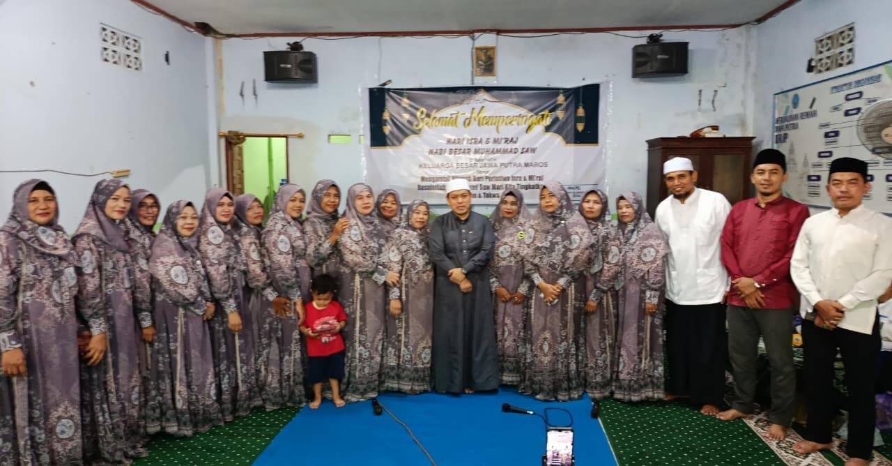Peringatan Isra Mikraj Nabi Muhammad SAW KUA Pusaka Bantimurung Bersama MT Nya Wiji Raos Kerukunan Jawa Putra dalam Bingkai Moderasi Beragama