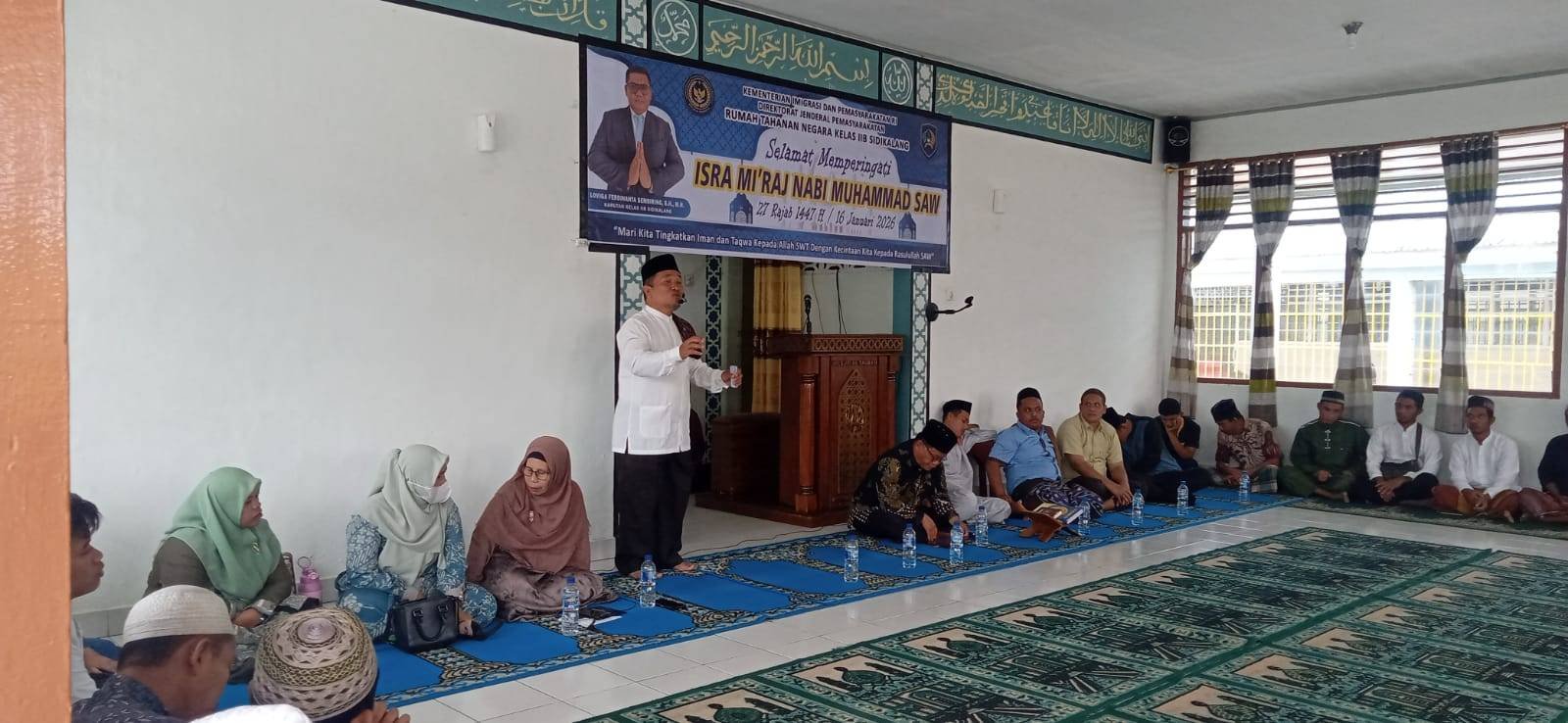 Kepala KUA Sidikalang Ajak Warga Binaan Perkuat Iman Melalui Momentum Isra Mikraj