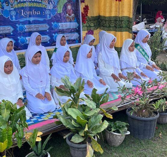 P3N KUA Bantan Gelar Festival Anak Sholeh Sambut Peringatan Isra Mikraj di Kembung Luar
