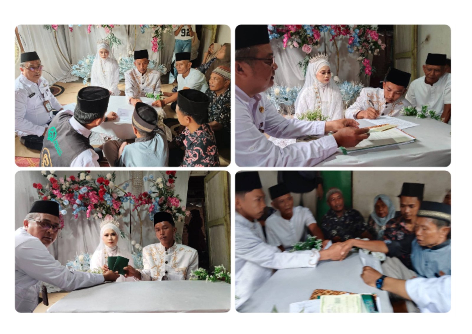 Ka. KUA Bosar Maligas Laksanakan Pencatatan Pernikahan di Lingkungan V Gunung Perak