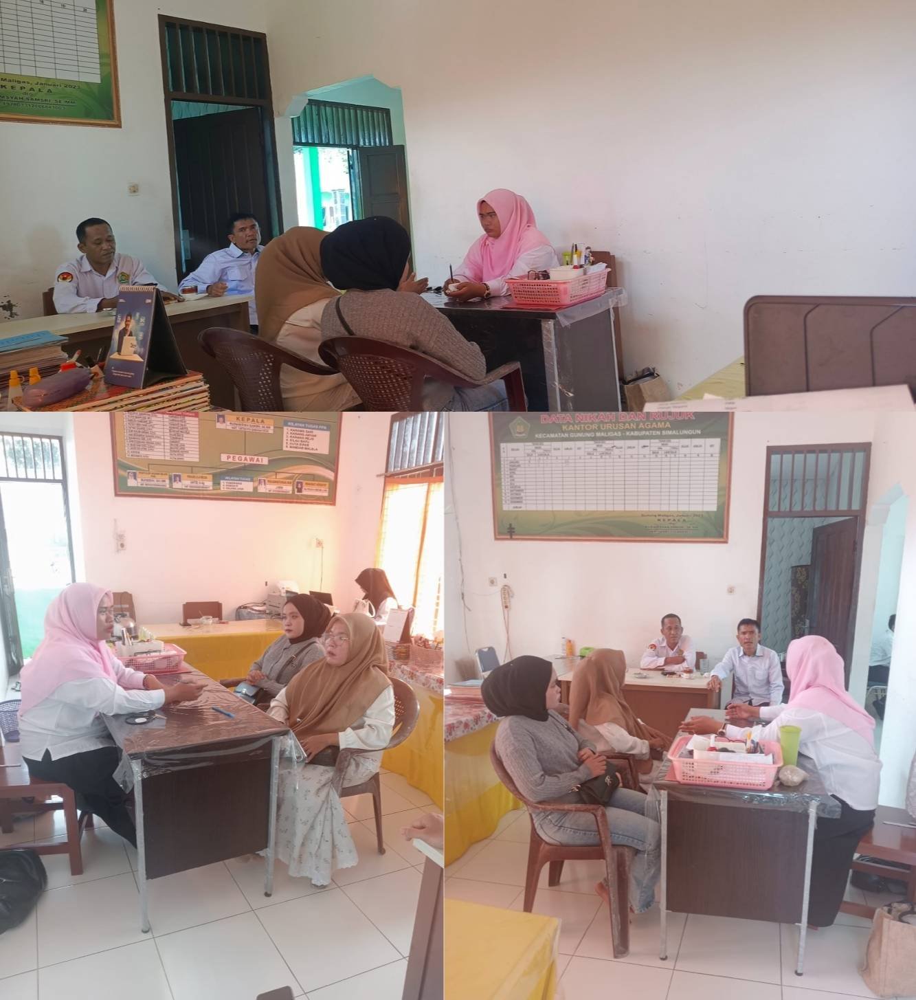 KUA Gunung Maligas Melaksanakan Pelayanan Konsultasi Wali Nikah