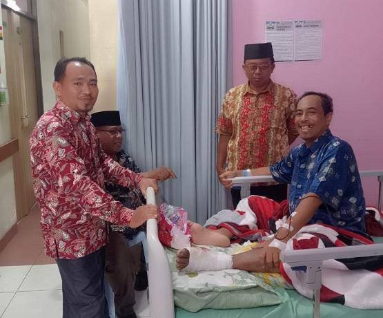 Bentuk Kepedulian, KUA Bengkalis Kunjungi Imam Masjid Agung Istiqomah