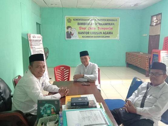 Ketua Pengurus YMBU Duri Lakukan Koordinasi Dakwah dengan KUA Kec. Bathin Solapan