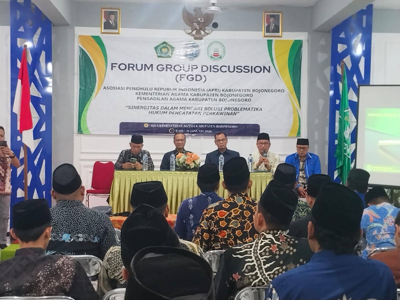 Awali Tahun 2026, APRI Bojonegoro Gelar FGD Sinergitas KUA dan Pengadilan Agama