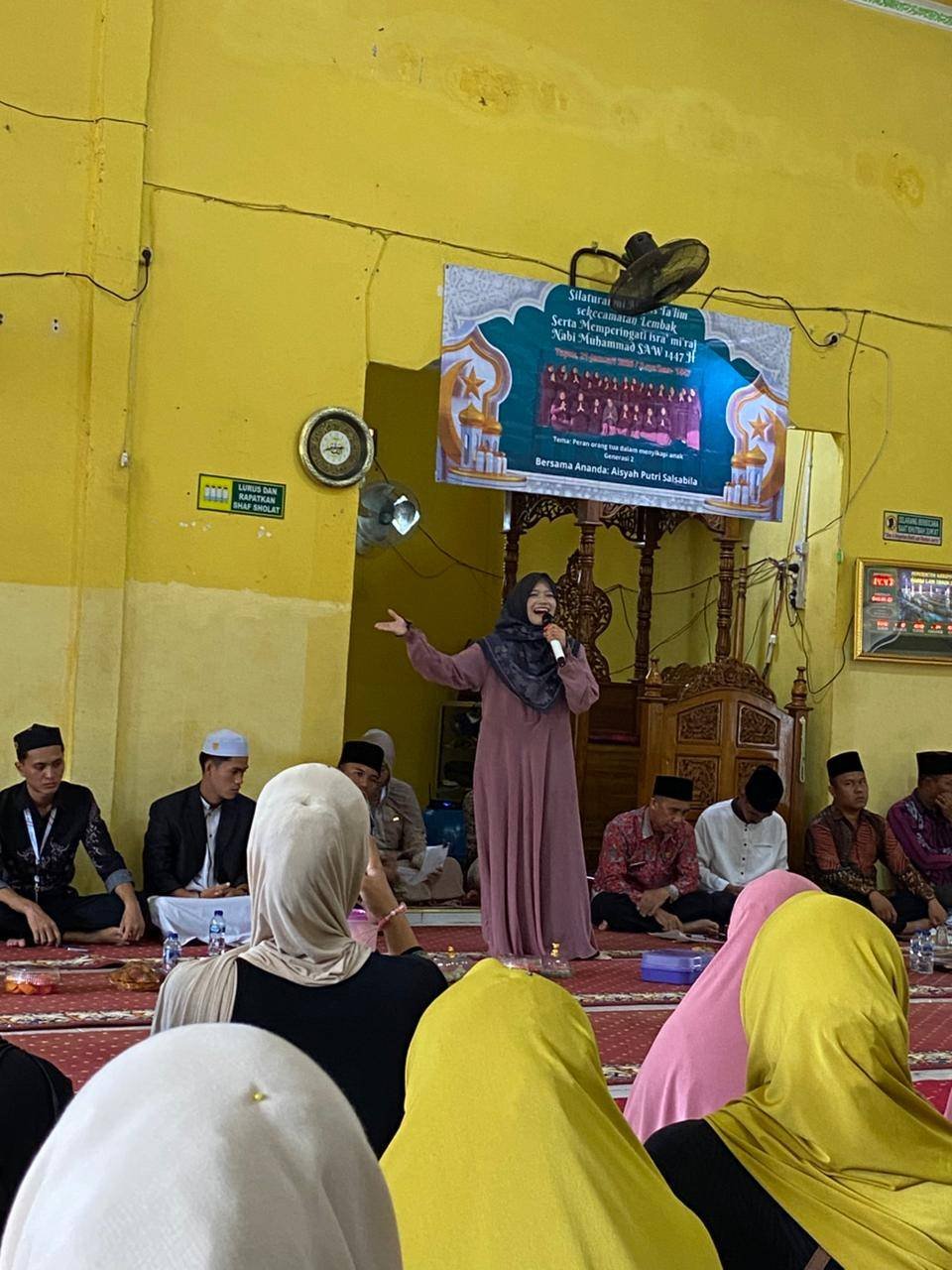 Peringatn Isra’ Mi’raj KUA Lembak menyikapi Pembinaan Generasi Gen Z