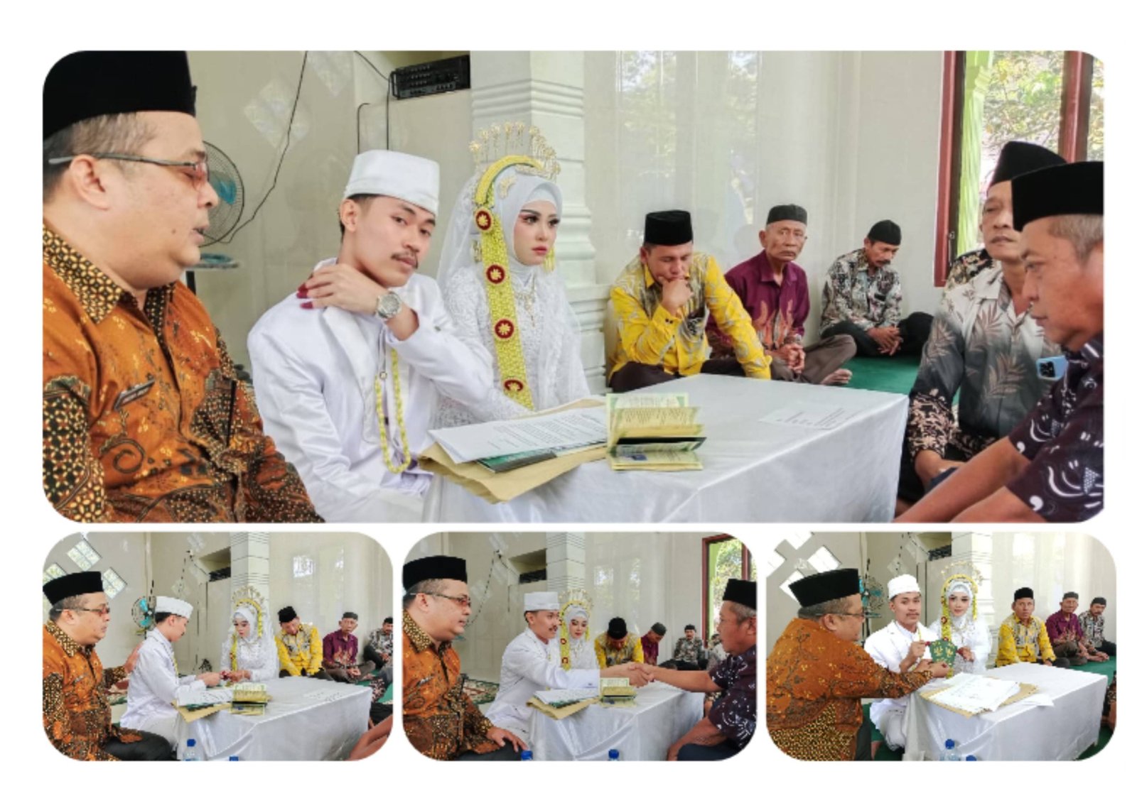 Ka. KUA Bosar Maligas Laksanakan Pencatatan Pernikahan di Nagori Adil Makmur