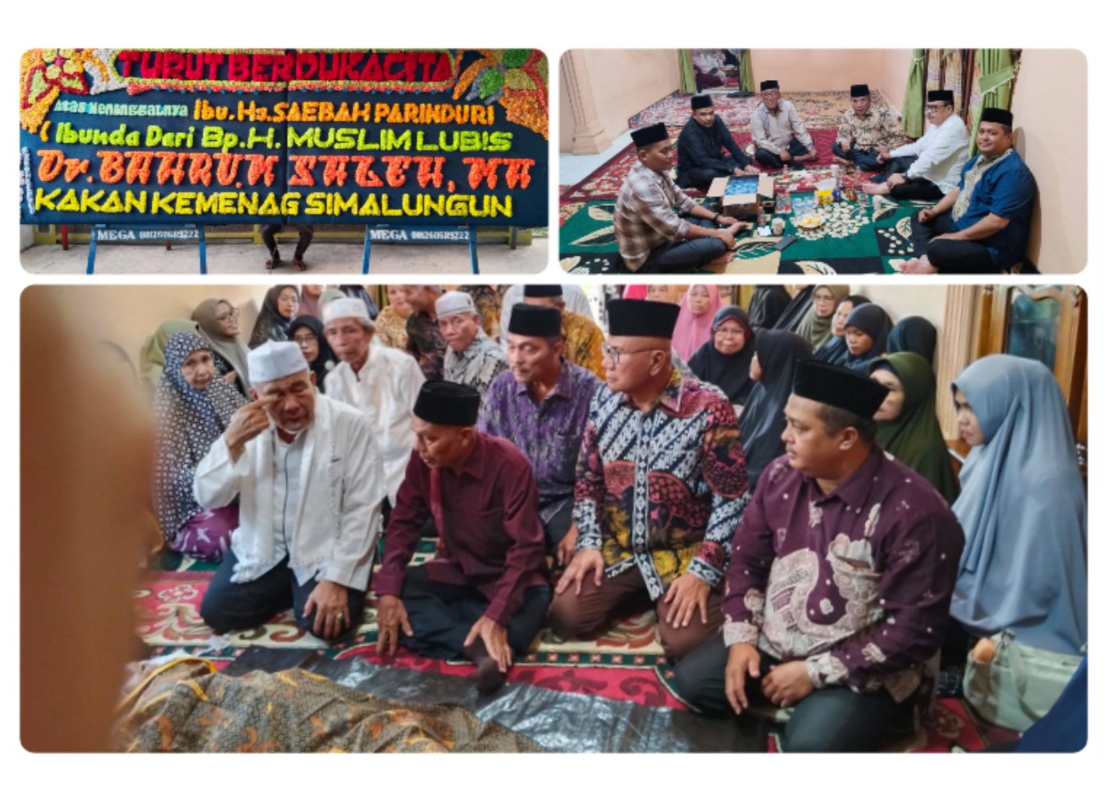 Wujud Kepedulian dan Empati, Ka. KUA Bosar Maligas Sampaikan Takziah