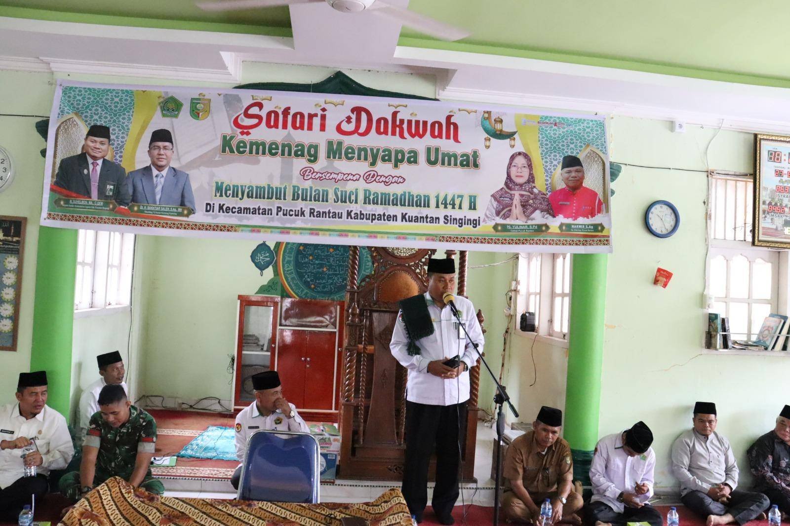 Ka. KUA Se-Kab. Kuansing Dampingi Kegiatan Safari 