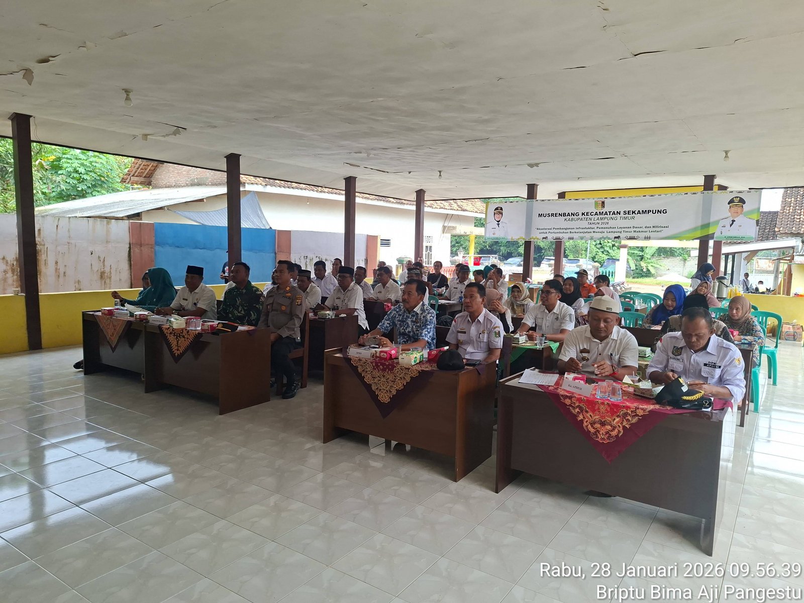 KUA Sekampung Hadiri Musrenbangcam Dukung Pembangunan Partisipatif